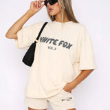 White Fox | Zestaw w luźnym stylu z T-shirtem i szortami