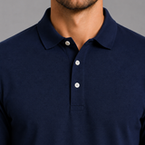 Adrian | Męska koszulka polo z długim rękawem, elegancki styl casual