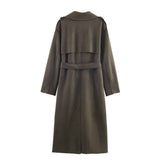 Natalia | Długi trench coat z podwójnym zapięciem