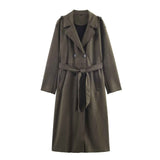 Natalia | Długi trench coat z podwójnym zapięciem
