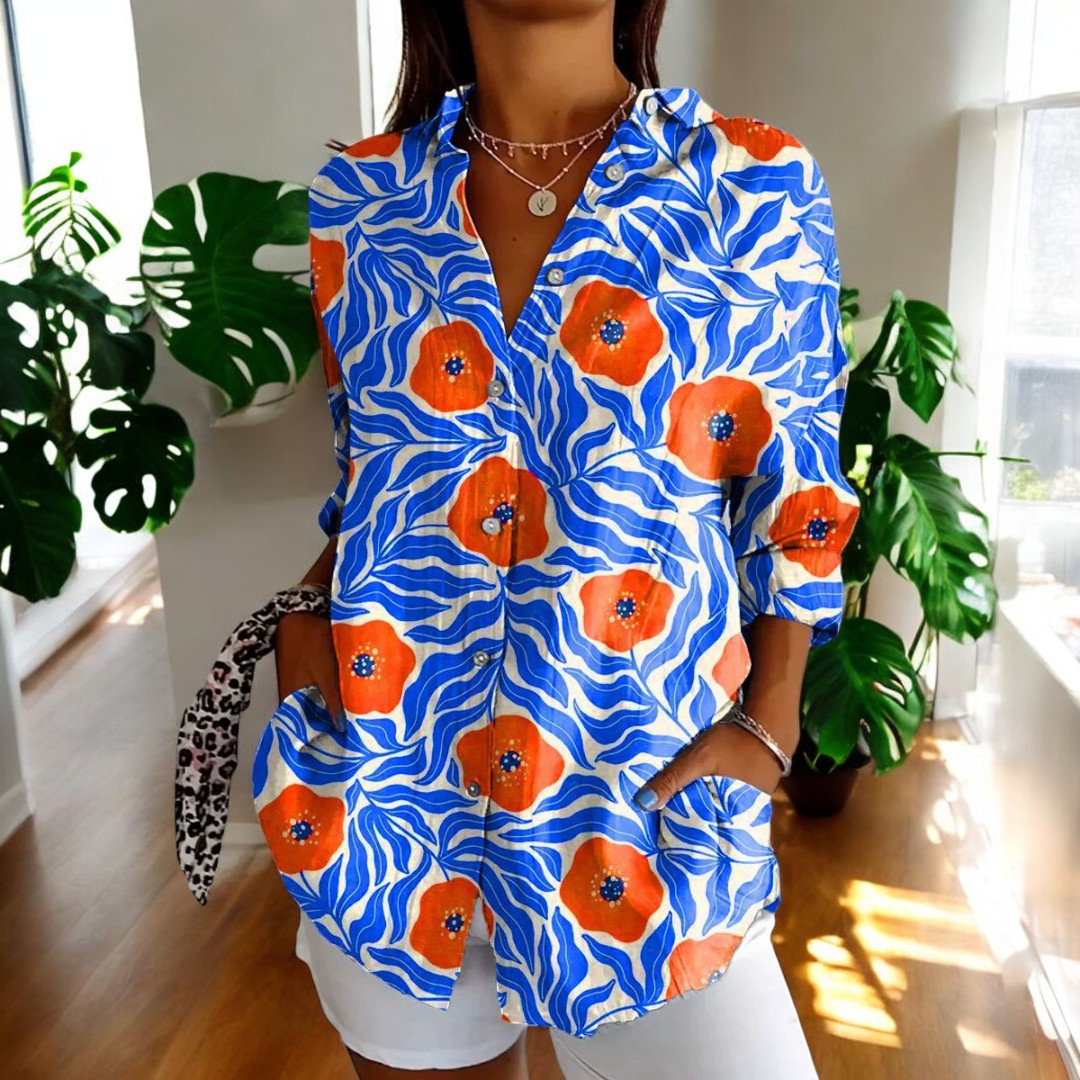 Bluzka Vintage Celeste