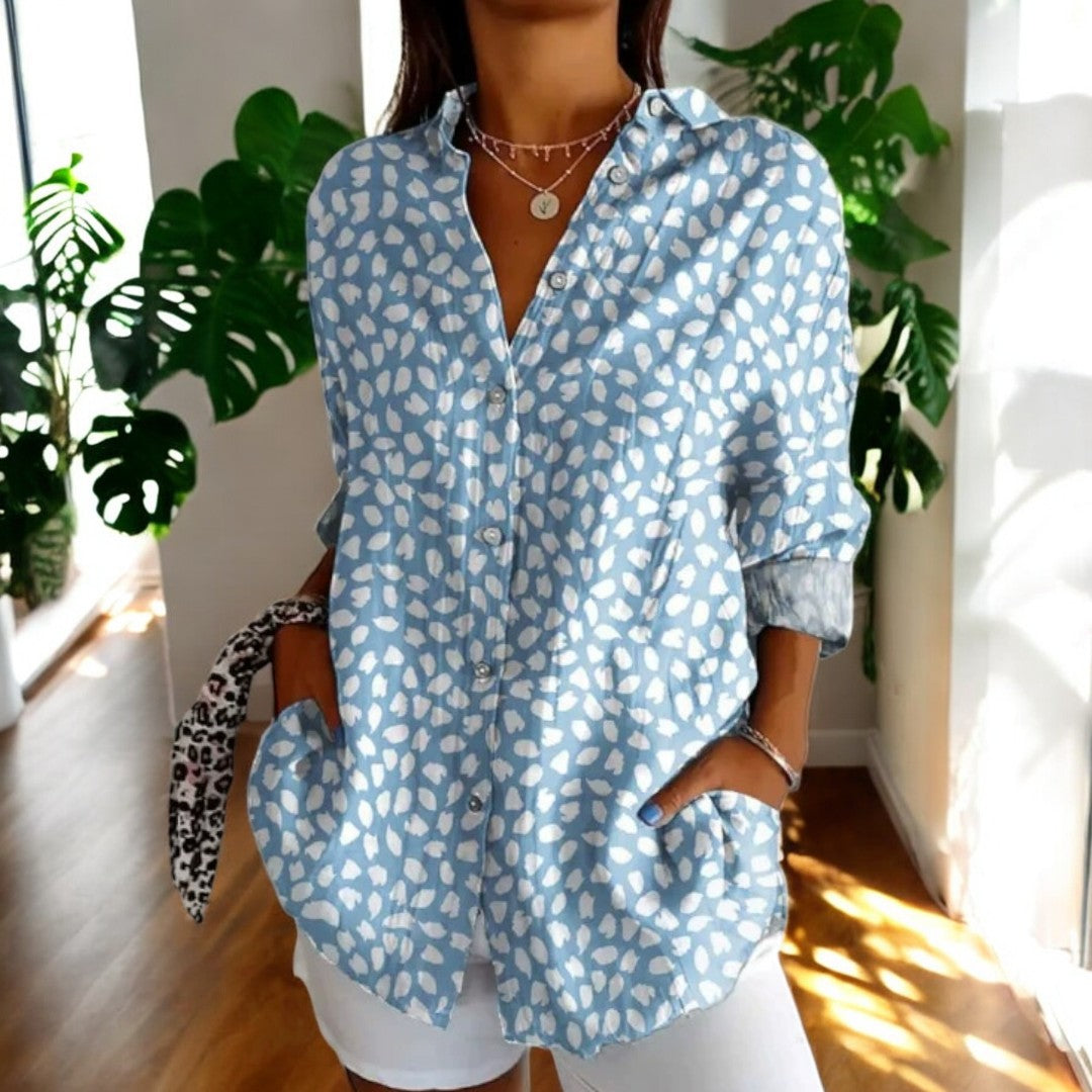Bluzka Vintage Celeste
