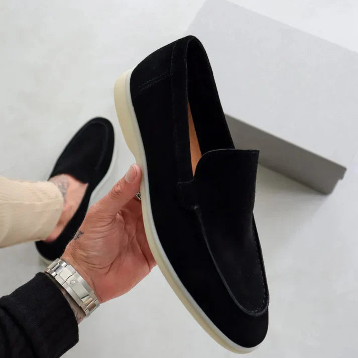 Eleganckie zamszowe loafersy
