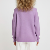 Daria | Sweter Oversize z Okrągłym Dekoltem i Żebrowaną Strukturą