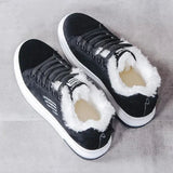 Jovie | Sneakersy z Fleece'owym Wypełnieniem na Grubej Podeszwie