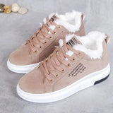 Jovie | Sneakersy z Fleece'owym Wypełnieniem na Grubej Podeszwie