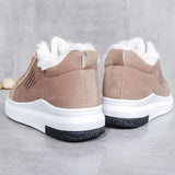 Jovie | Sneakersy z Fleece'owym Wypełnieniem na Grubej Podeszwie