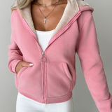 Noorje | Ciepła Fleece Hoodie z Kapturem