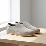 Jarosław | Eleganckie Męskie Espadryle Slip-On z Zamszowym Wykończeniem