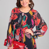 Weronika | Nowoczesna sukienka mini w kwiatowy wzór