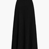 Gerlinde | Luźna dzianinowa spódnica midi z plisowanymi fałdami i elastycznym pasem
