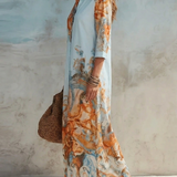 Weronika | Elegancka sukienka maxi we wzór paisley