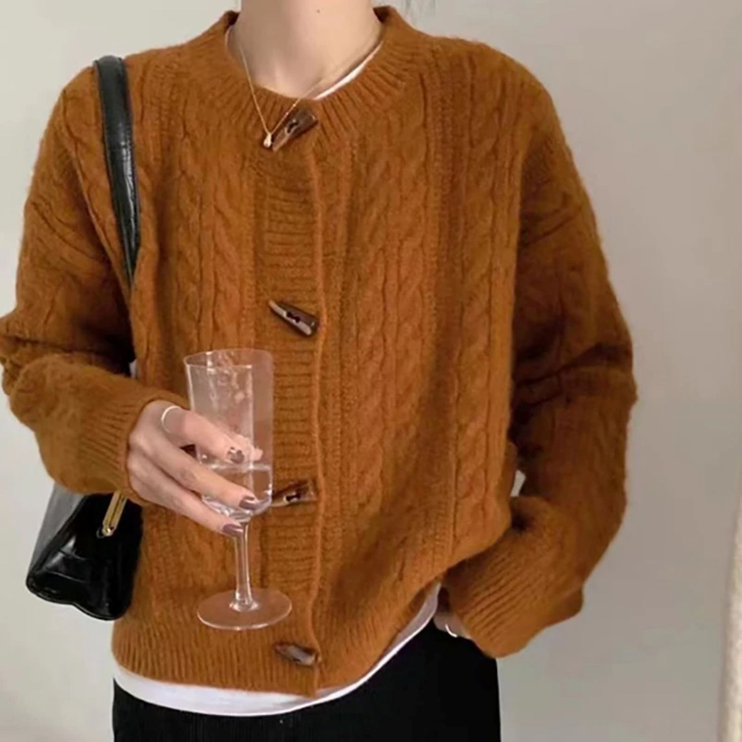 Amaya™ Retro Sweter z Elegancją