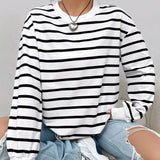 Krystyna | Bluza damska w paski o ponadczasowym fasonie