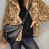 Lampart | Sztuczny futrzany płaszcz na zimę