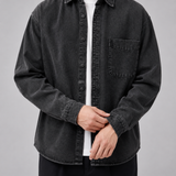 Marek | Męska koszula overshirt z denimu o luźnym kroju