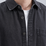 Marek | Męska koszula overshirt z denimu o luźnym kroju