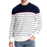 Roman | Męski sweter w paski z okrągłym dekoltem